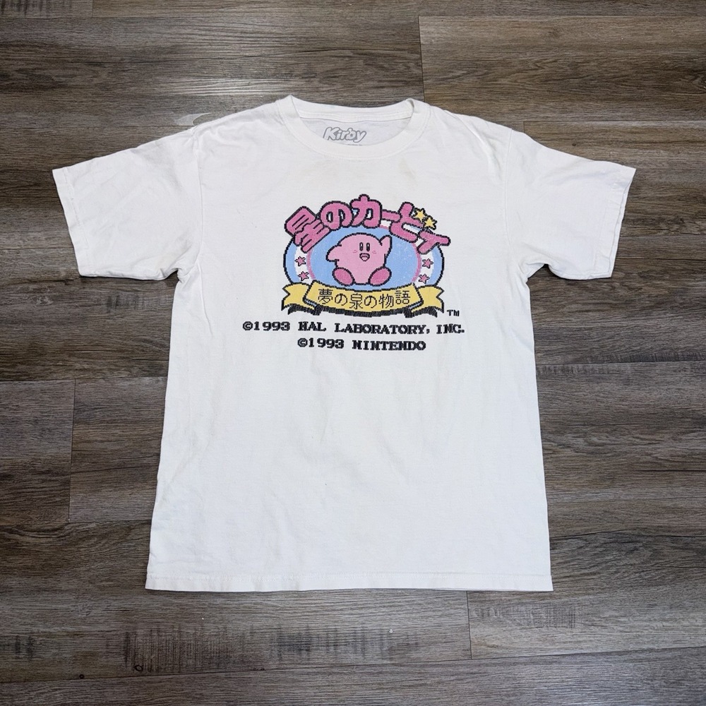 Nintendo Kirby Graphic Shirt Mens/Unisex S Retro 1993 Kirby's Adventure Print